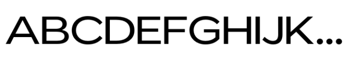 ZT Glora Pro Semi Expanded Font UPPERCASE