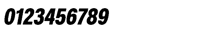 ZT Hoky Black Condensed Italic Font OTHER CHARS