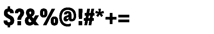 ZT Hoky Black Condensed Font OTHER CHARS