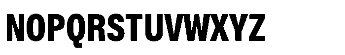 ZT Hoky Black Condensed Font UPPERCASE