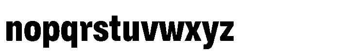 ZT Hoky Black Condensed Font LOWERCASE