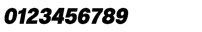 ZT Hoky Black Semi Condensed Italic Font OTHER CHARS