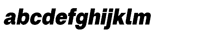 ZT Hoky Black Semi Condensed Italic FONT