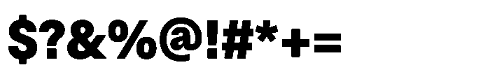 ZT Hoky Black Semi Condensed Font OTHER CHARS