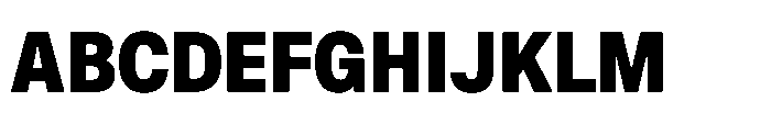 ZT Hoky Black Semi Condensed Font UPPERCASE