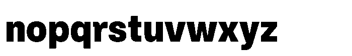 ZT Hoky Black Semi Condensed Font LOWERCASE