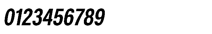 ZT Hoky Bold Condensed Italic Font OTHER CHARS