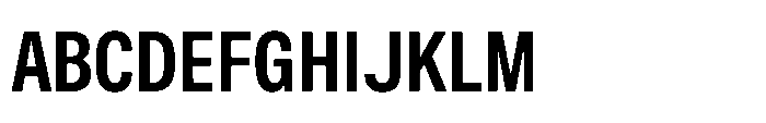 ZT Hoky Bold Condensed Font UPPERCASE