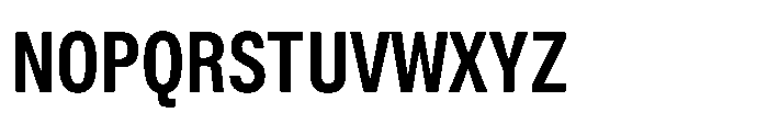 ZT Hoky Bold Condensed Font UPPERCASE