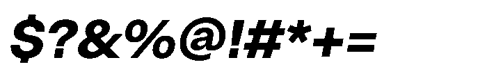 ZT Hoky Bold Italic Font OTHER CHARS