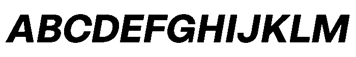 ZT Hoky Bold Italic Font UPPERCASE