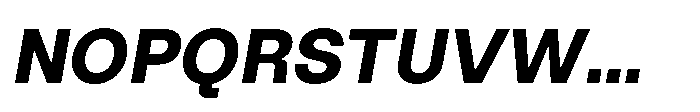 ZT Hoky Bold Italic Font UPPERCASE