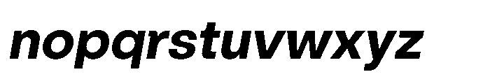 ZT Hoky Bold Italic Font LOWERCASE