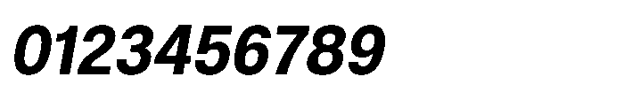 ZT Hoky Bold Semi Condensed Italic Font OTHER CHARS