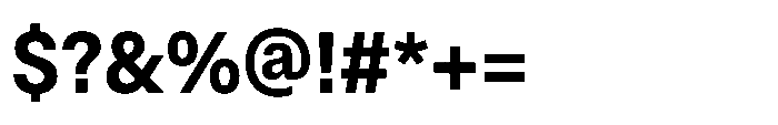 ZT Hoky Bold Semi Condensed Font OTHER CHARS
