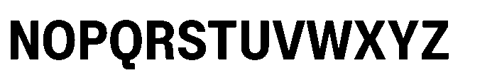 ZT Hoky Bold Semi Condensed Font UPPERCASE