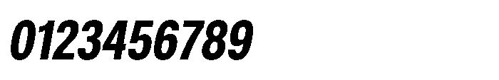 ZT Hoky Extra Bold Condensed Italic Font OTHER CHARS