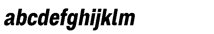 ZT Hoky Extra Bold Condensed Italic FONT
