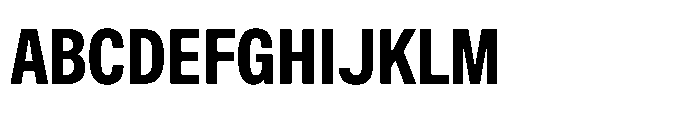ZT Hoky Extra Bold Condensed Font UPPERCASE