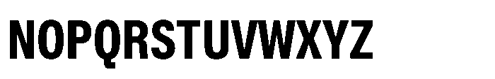 ZT Hoky Extra Bold Condensed Font UPPERCASE