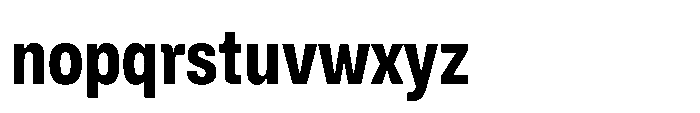 ZT Hoky Extra Bold Condensed Font LOWERCASE