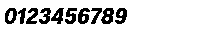 ZT Hoky Extra Bold Semi Condensed Italic Font OTHER CHARS