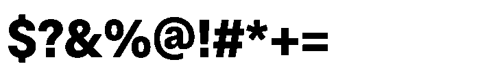 ZT Hoky Extra Bold Semi Condensed Font OTHER CHARS