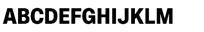 ZT Hoky Extra Bold Semi Condensed Font UPPERCASE