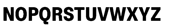 ZT Hoky Extra Bold Semi Condensed Font UPPERCASE