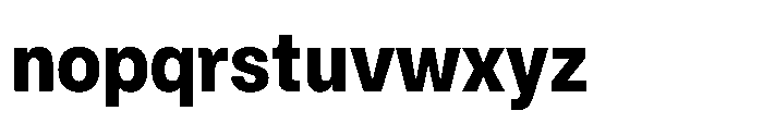 ZT Hoky Extra Bold Semi Condensed Font LOWERCASE