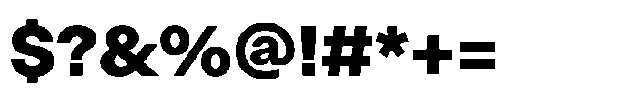 ZT Hoky Extra Bold Font OTHER CHARS