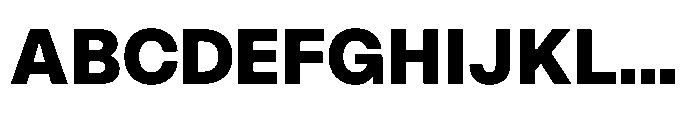 ZT Hoky Extra Bold Font UPPERCASE