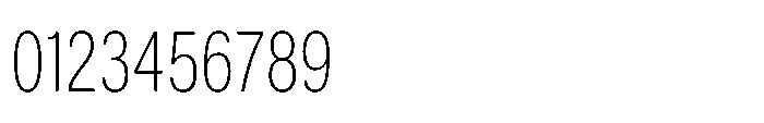 ZT Hoky Extra Light Condensed Font OTHER CHARS