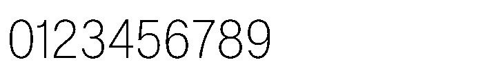 ZT Hoky Extra Light Semi Condensed Font OTHER CHARS