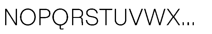 ZT Hoky Extra Light Font UPPERCASE