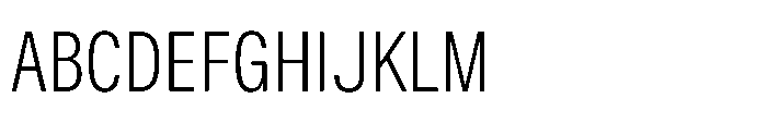 ZT Hoky Light Condensed Font UPPERCASE