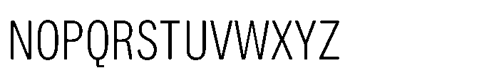 ZT Hoky Light Condensed Font UPPERCASE
