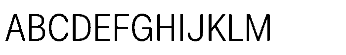 ZT Hoky Light Semi Condensed Font UPPERCASE