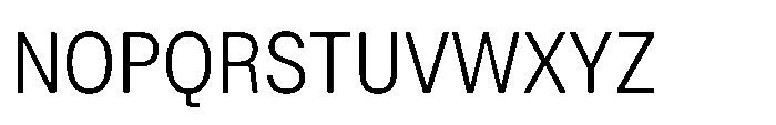 ZT Hoky Light Semi Condensed Font UPPERCASE