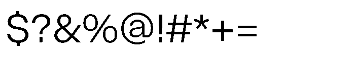 ZT Hoky Light Font OTHER CHARS