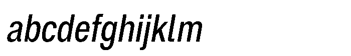 ZT Hoky Medium Condensed Italic FONT