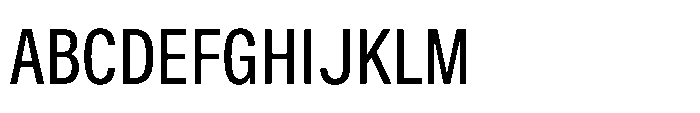 ZT Hoky Medium Condensed Font UPPERCASE
