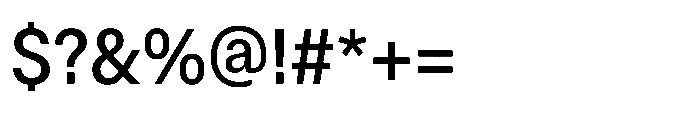ZT Hoky Medium Semi Condensed Font OTHER CHARS