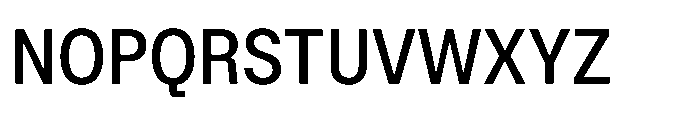 ZT Hoky Medium Semi Condensed Font UPPERCASE