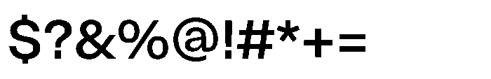 ZT Hoky Medium Font OTHER CHARS