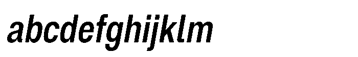ZT Hoky Semi Bold Condensed Italic FONT