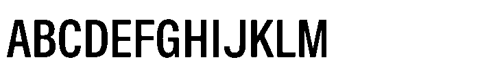 ZT Hoky Semi Bold Condensed Font UPPERCASE