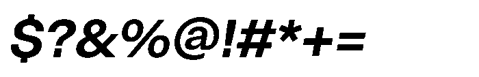 ZT Hoky Semi Bold Italic Font OTHER CHARS