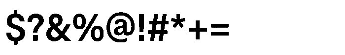 ZT Hoky Semi Bold Semi Condensed Font OTHER CHARS