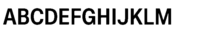 ZT Hoky Semi Bold Semi Condensed Font UPPERCASE